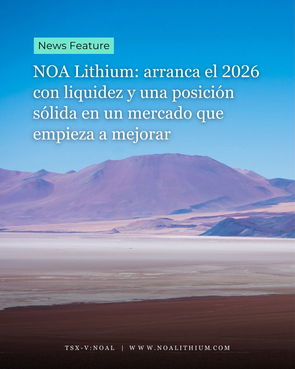 NOA Lithium Brines Inc. (TSXV: NOAL) tweet media