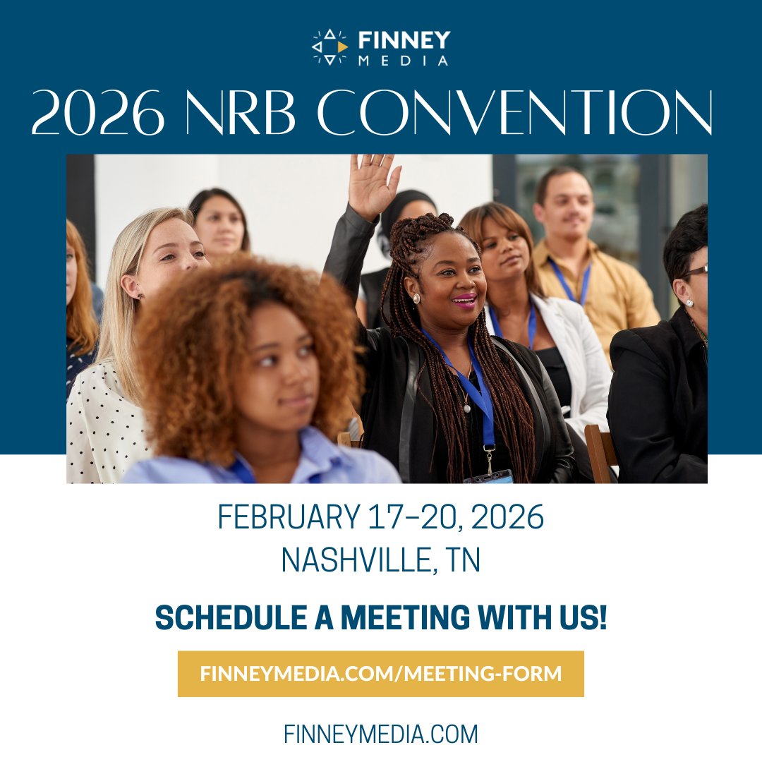 Reserve your spot today and let’s Grow Audience! Schedule a meeting with our @FinneyMedia Team today at finneymedia.com/meeting-form/. #NRB2026 #FinneyMedia #GrowAudience #research #christianradio #christianmedia