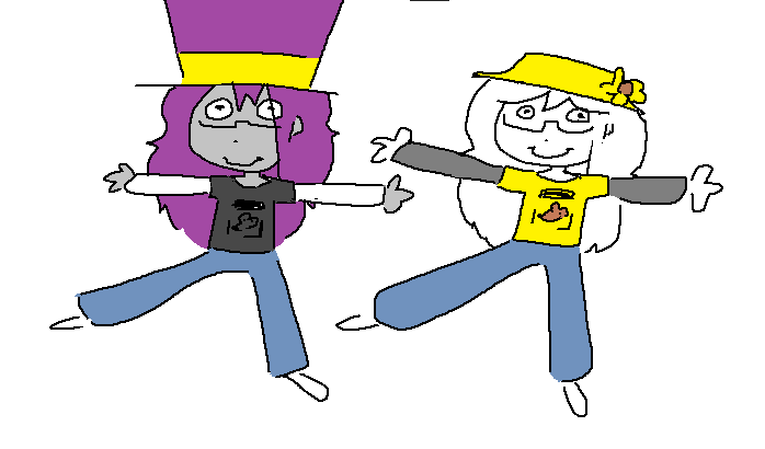 maikapoo's tweet image. doodles from yesterday (that orange haired freak is my sona from when I was like 11)