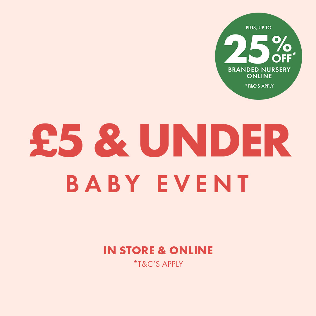 Matalan's tweet image. 🤍 IT'S HERE! Our £5 and under baby event is LIVE in store and online ✨ 

Shop the event here &amp;gt; spklr.io/60148V6fC