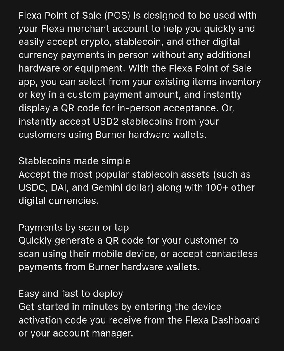 Meanwhile,  on the app store.

$AMP

flexa.co/terminal