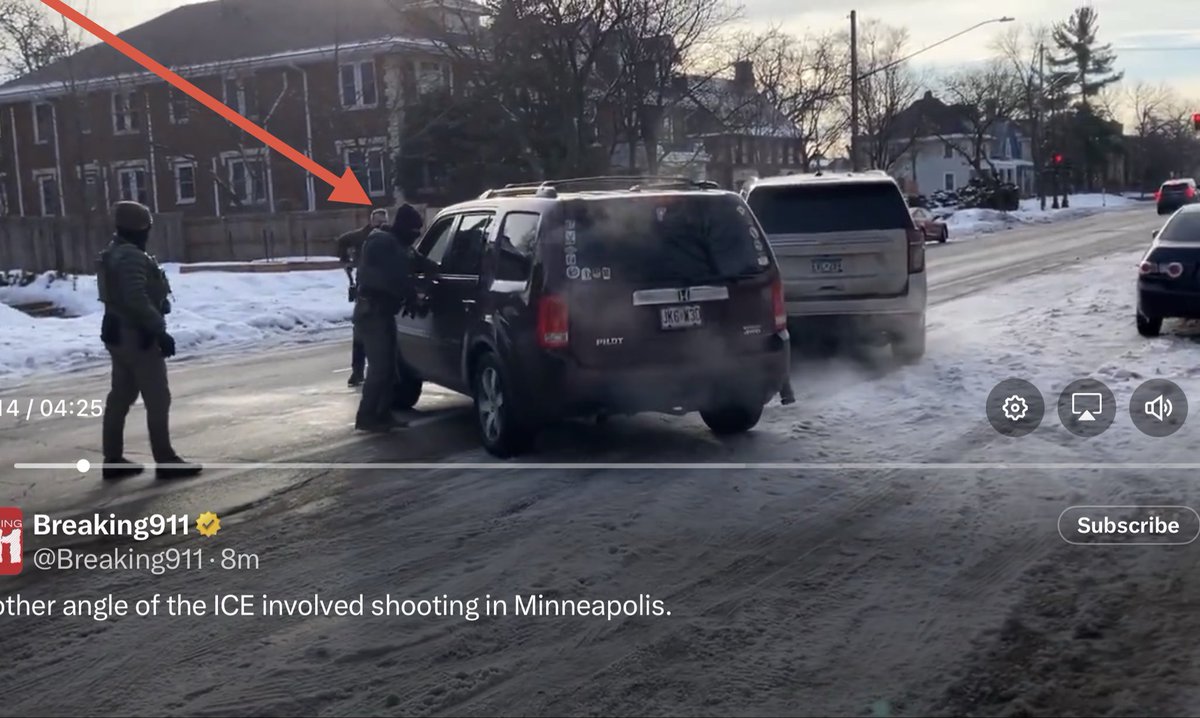 LifeIs__Short__'s tweet image. Look like this was self defense honestly, her car is moving forward at this point in the video, and you can an see where the officer was, right in front of car (arrow):