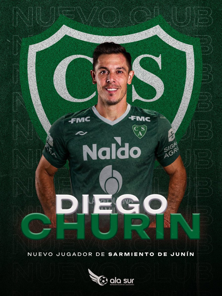 alasurteam's tweet photo. #MercadoDePases
Diego Churín (@dchurin) se suma a Sarmiento de Junín para encarar un nuevo capítulo en su carrera. Orgullosos de acompañarte en este nuevo desafío, felicitaciones Diego!!!
#AlaSur. https://t.co/8gFKRXhRfA
