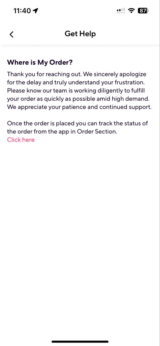 AnantMi_'s tweet photo. @zeptocares 
@ZeptoNow Ordered from Zepto Cafe at 10:38 PM, order is already prepaid. It’s been stuck on “getting packed” showing 21 mins ETA repeatedly with no progress.
Chat option is blocked, no way to cancel, no support response.Please resolve this. Order ID: #MJISGNSNR14335 https://t.co/HSwCpOH0W5