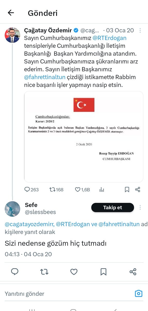 Yorum manidar olmuş 😂