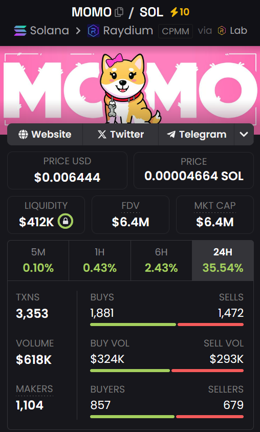 MariahEPayne's tweet photo. ๐ The $MOMO airdrop has already begun!
Join thousands of holders worldwide.
๐ https://t.co/BAW6G7Tsyl
To participate:
1๏ธโฃConnect your wallet
2๏ธโฃConfirm your activity
3๏ธโฃInstantly receive your $MOMO
Secure your allocation now.
#MOMO #Airdrop #Crypto #SOL #Solana https://t.co/r5uQ7auFy2