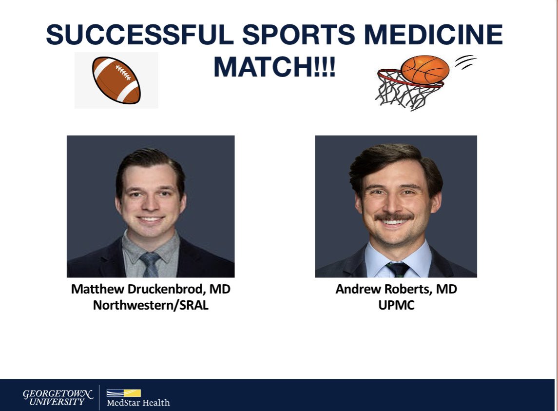 Congrats to our residents on an amazing sports medicine match!!