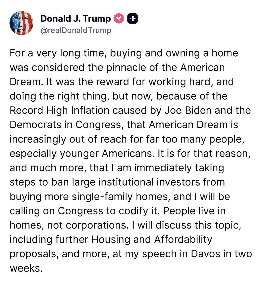 MrBitcoinWhalee's tweet image. 💥 BREAKING:

🇺🇸 PRESIDENT TRUMP ANNOUNCES IMMEDIATE ACTIONS TO STOP LARGE INSTITUTIONAL INVESTORS FROM PURCHASING SINGLE-FAMILY HOMES!