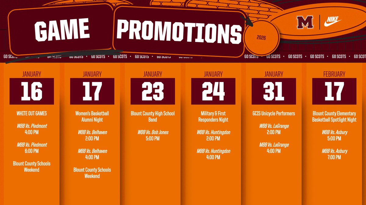 Maryville College Athletics tweet media