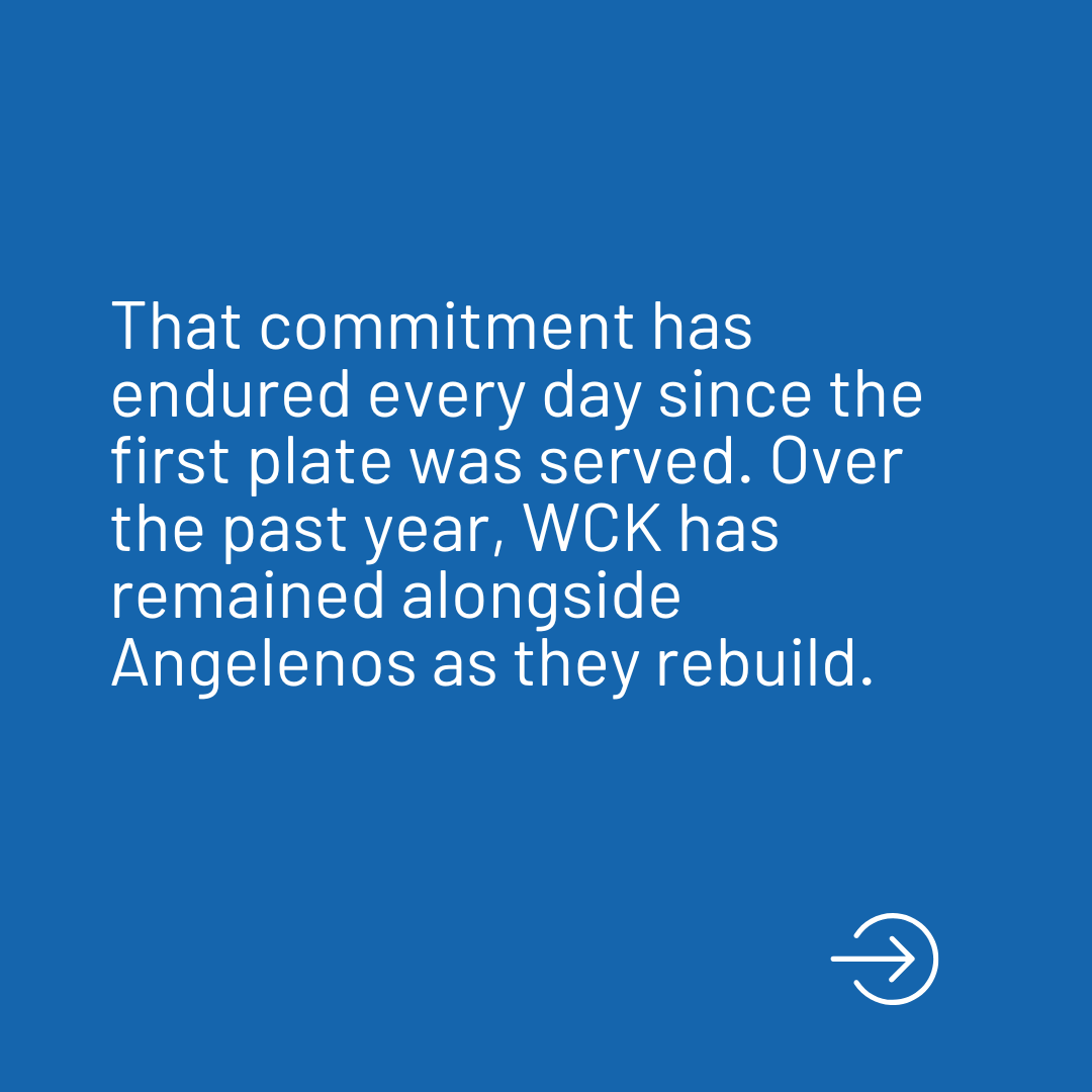 WCKitchen's tweet photo. WCK mobilized immediately as the flames spread—and our teams have been on the ground every day since, supporting neighbors through recovery and rebuilding.
Still here. Still cooking. Still standing with LA.
Read more: https://t.co/yfssrAwuCl
#ChefsForCalifornia (2/2) https://t.co/LDUH0i073o