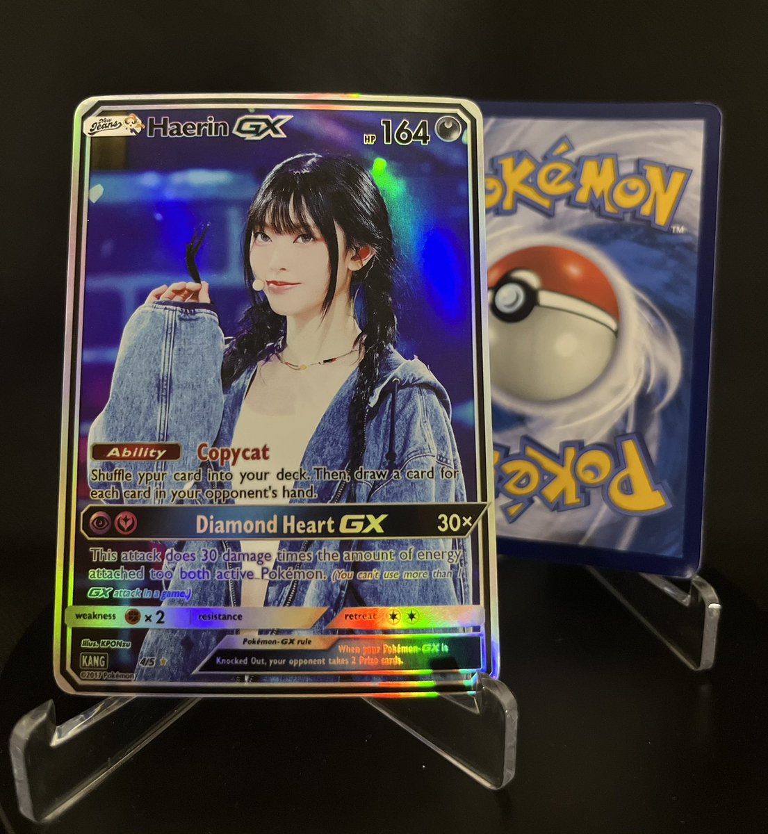 Made pokemon inspired photocards for all the members!! 💙🩷💛💚💜

#NEWJEANSISFIVE