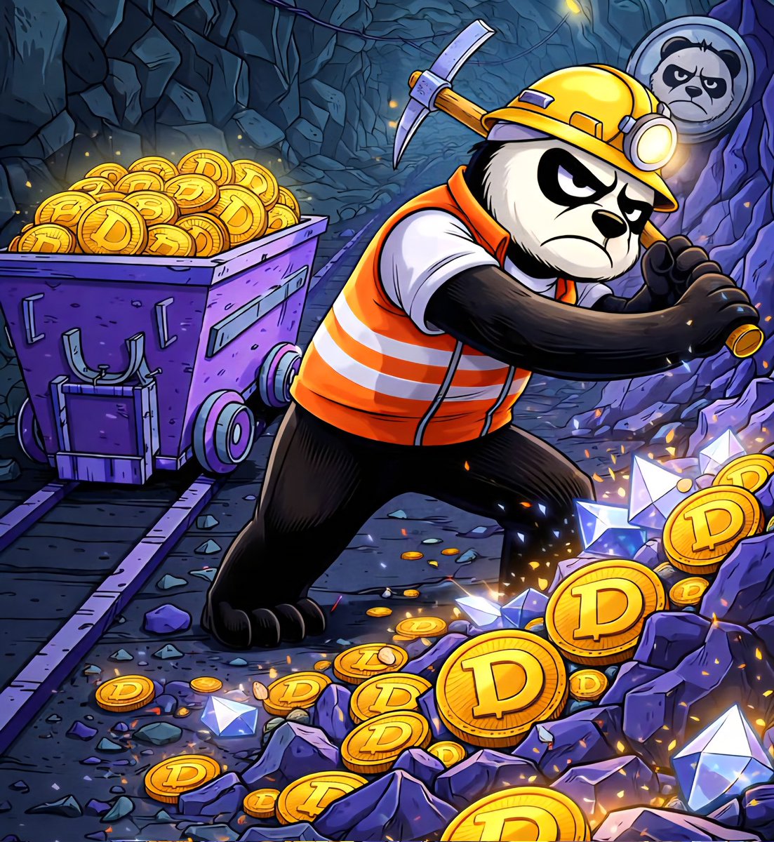 memedadacoin's tweet image. Panda’s mining.
Coins keep stacking.
Nobody claps.
Just another day at $DADACOIN.
#memecoin