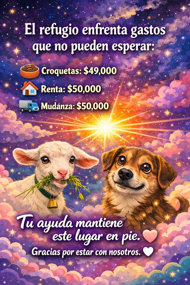FundacionToby's tweet photo. La magia existe cuando muchas personas se unen por una misma causa.

Si puedes apoyar o compartir, estás ayudando a que todo siga funcionando.
Gracias por ser parte de esta comunidad tan bonita. ✨🐶🐐

Cuentas Toby

- BANCOMER
Cuenta: 0117412991
Clabe: 012180001174129915

- SANTANDER
Cuenta: 60577008001
Clabe: 014180605770080014
 
- Mercado pago
Clabe: 722969010583593935
Tarjeta: 5428785111220215

- Paypal
https://t.co/2p5RQ0wgxu