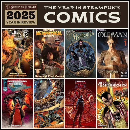 A shout out to #SteampunkExplorer for including us as a featured creator (for <a href="/HeirsOfIsildur/">HEIRS OF ISILDUR: The Perilous Prospects now out!</a>) in the 2025 End of Year article. Check it out!

steampunk-explorer.com/articles/2025-…