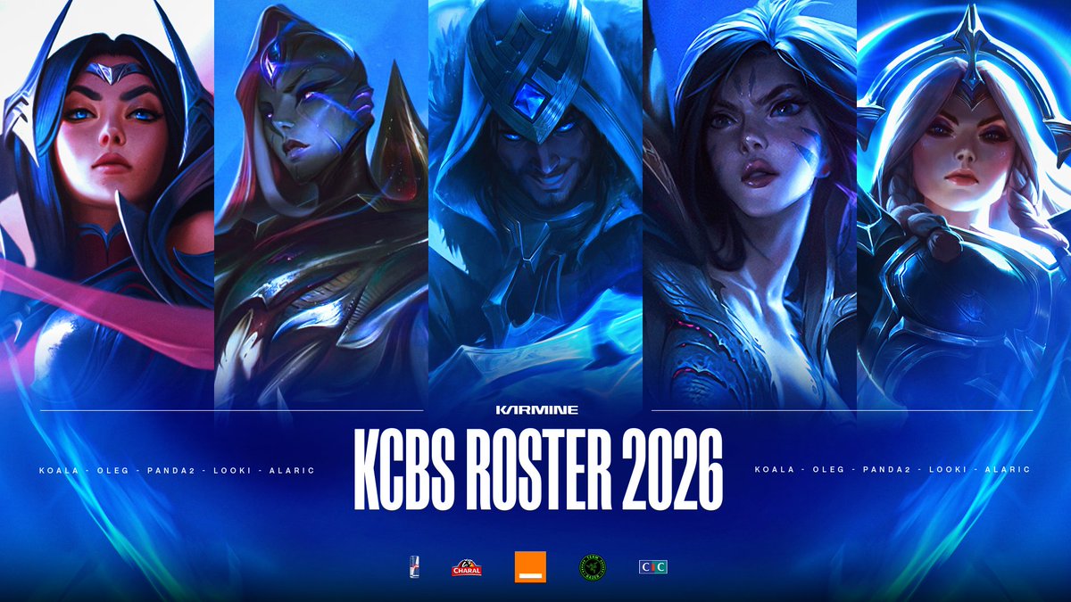KarmineCorp's tweet image. Notre équipe Karmine Corp Blue Stars pour la saison 2026 de la Nexus League 💠

🇫🇷 @koalachan_lol 
🇷🇺 @oleginsec 
🇱🇧 @pandaaazzlol 
🇩🇪 @Lookilol 
🇸🇪 @alaric_lol 

🇫🇷 @Wadi_lol (HC)
🇫🇷 @Nayas436 (AC)
