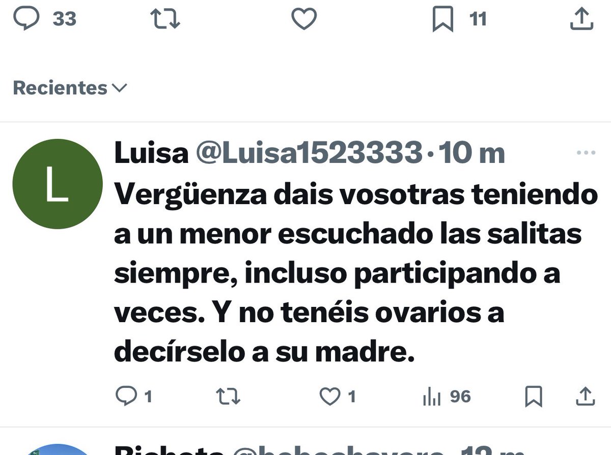 Está persona es una sinvergüenza,no voy a permitir que nadie me juzgue como madre.Te doy un consejo amargada búscate una vida,pero tendrás noticias mías por tocar a un menor