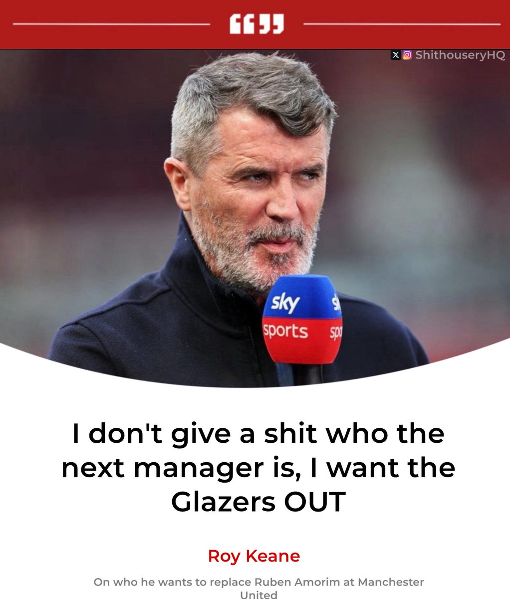 ShithouseryHQ's tweet image. 🗣️| Roy Keane on the next manager at Manchester United