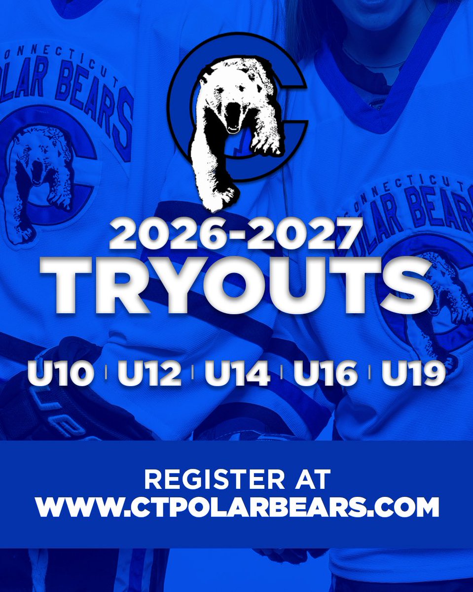 Tryouts Registration &amp; Schedule for the 2026-2027 Season is now available at ctpolarbears.com #rollbears