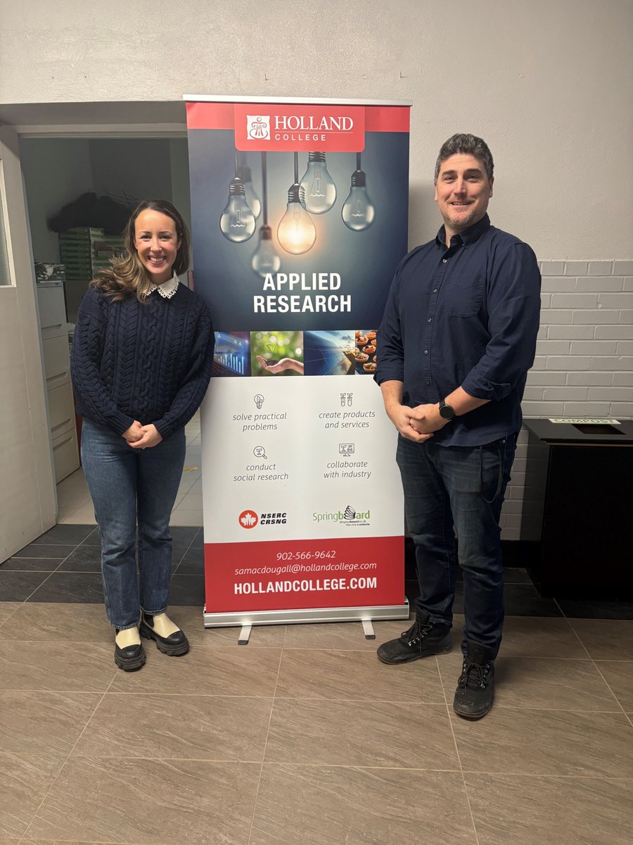 A big thank you to <a href="/BioSciencePEI/">PEI BioAlliance</a> CEO Lauren Ledwell for visiting the college today and touring our bioscience lab and <a href="/smartestkitchen/">Smartest Kitchen</a> facilities! We’re excited to strengthen our partnership and continue growth in PEI’s biotech industry.