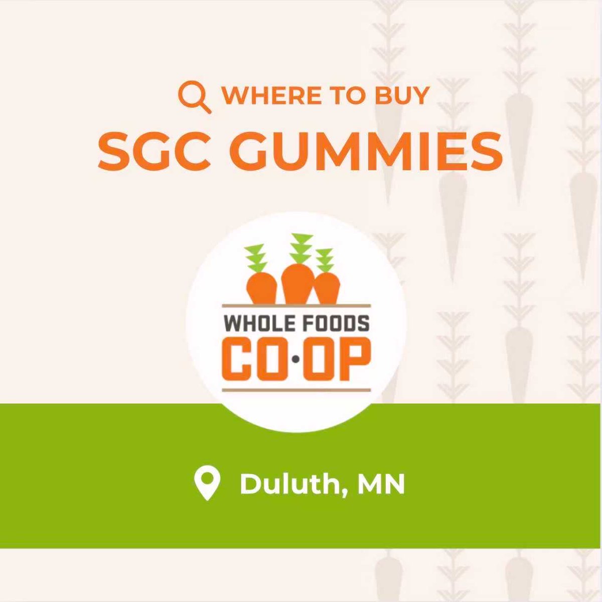 SeattleGummy's tweet image. You can find SGC Functional Gummies at Whole Foods Co-op — a long-time retail partner that knows quality when they see it.

Clean ingredients. Functional benefits. No shortcuts.

#WhereToBuy #SeattleGummyCompany #FunctionalGummies #CleanLabel #DuluthMN