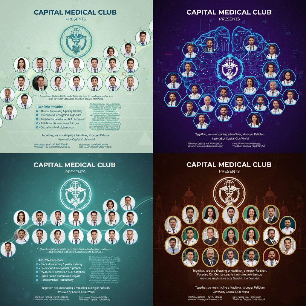 capitalclubpk's tweet image. Capital Medical Club

Presents

Capital Club World Medical Role

Defining the Future of Healthcare Leadership in Pakistan

#PakistanHealthcare
#DoctorsOfPakistan
#MedicalCommunityPakistan
#HealthcareLeaders
#CapitalMedicalClub
#CCWMedicalRole
#HealthPakistan
#MedicalExcellence