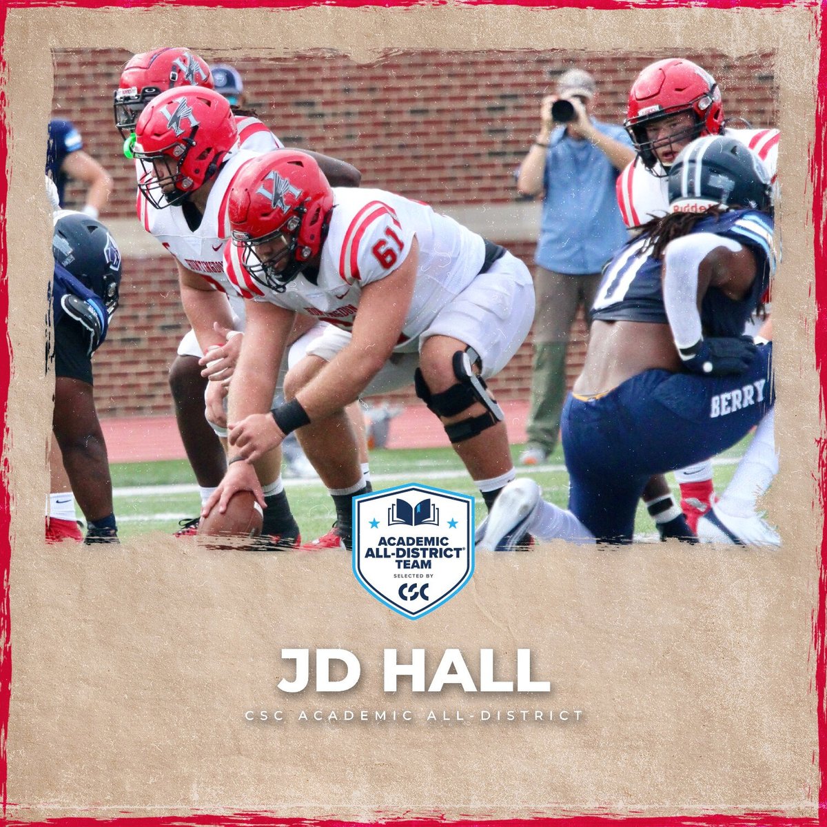 HCHawksSports's tweet photo. Congratulations to our six @huntingdonfootball student-athletes for their selections to the @collsportscomm Academic All-District Team!

#hawkem https://t.co/165CBVeIhQ