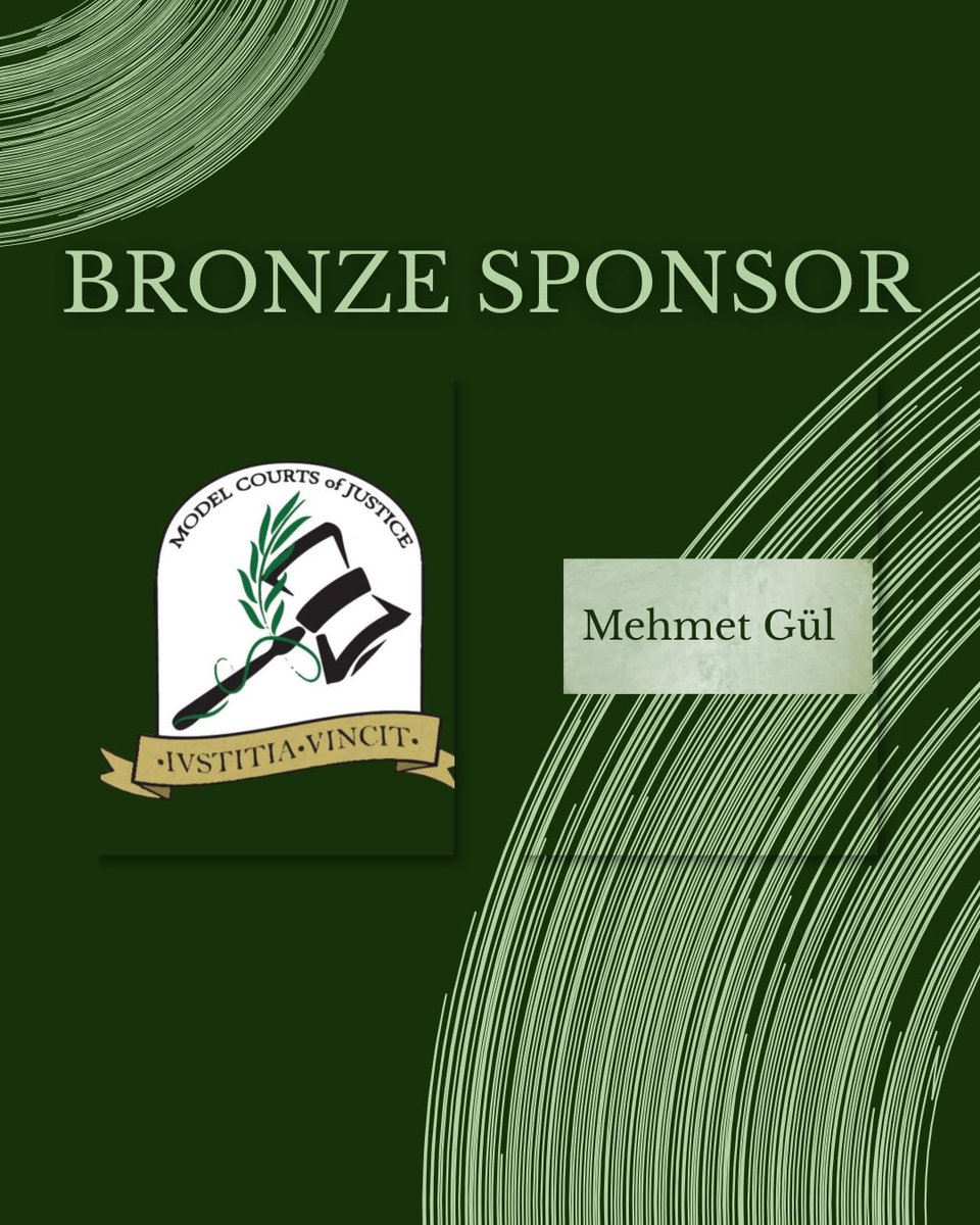 ModelCJ26's tweet image. We are proud to announce Mehmet Gül as one of the sponsors of ModelCJ2026!

We extend our deepest gratitude to Mehmet Gül for his invaluable support of ModelCJ2026 and for his trust in the potential of future legal professionals.

#BetterTogether