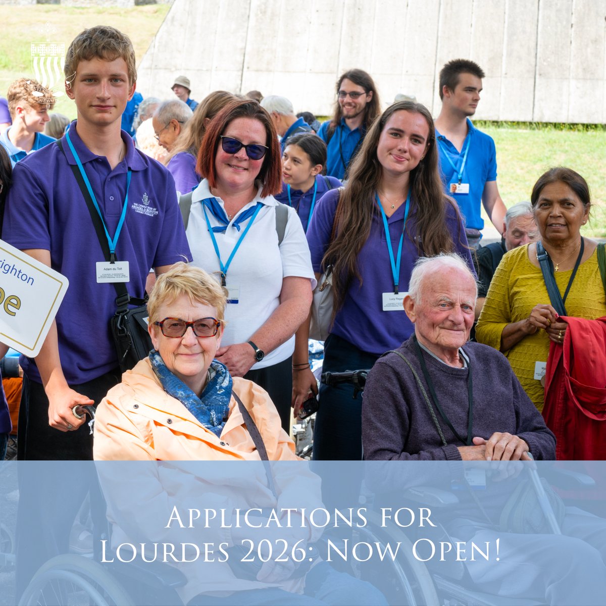 Applications are now open for the 2026 Arundel &amp; Brighton Lourdes Pilgrimage!

Each year, we take more than 700 pilgrims to Lourdes, including pilgrims who need help to make the journey. Is Our Lady calling you to Lourdes this summer? Find out more: abdiocese.org.uk/lourdes
