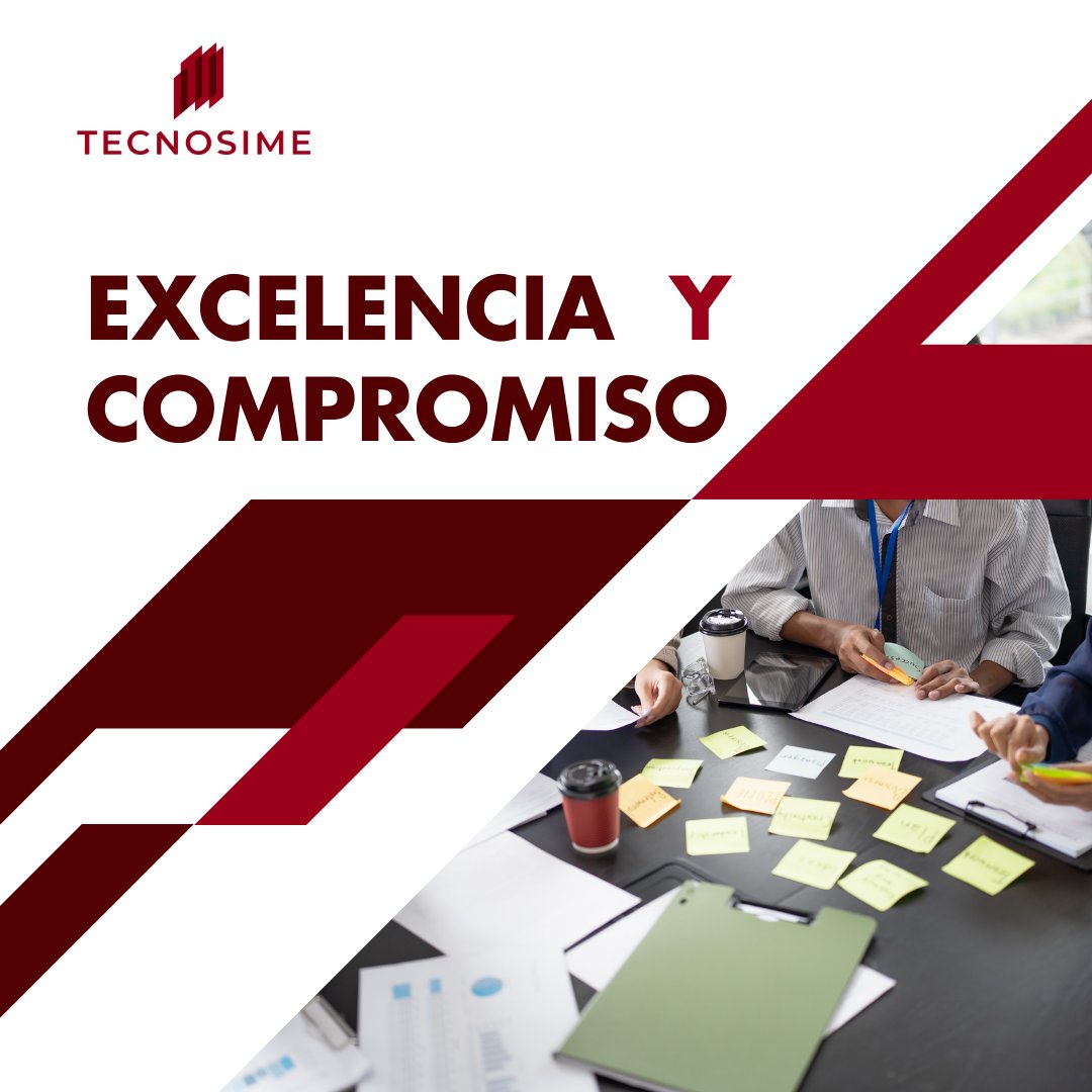TECNOSIME2's tweet photo. Excelencia y Compromiso.
La fuerza que da forma a nuestro camino, el fundamento sobre el que construimos confianza. 
#Tecnosime #Gesime @MindusIndustria https://t.co/XwQrBNgW4p