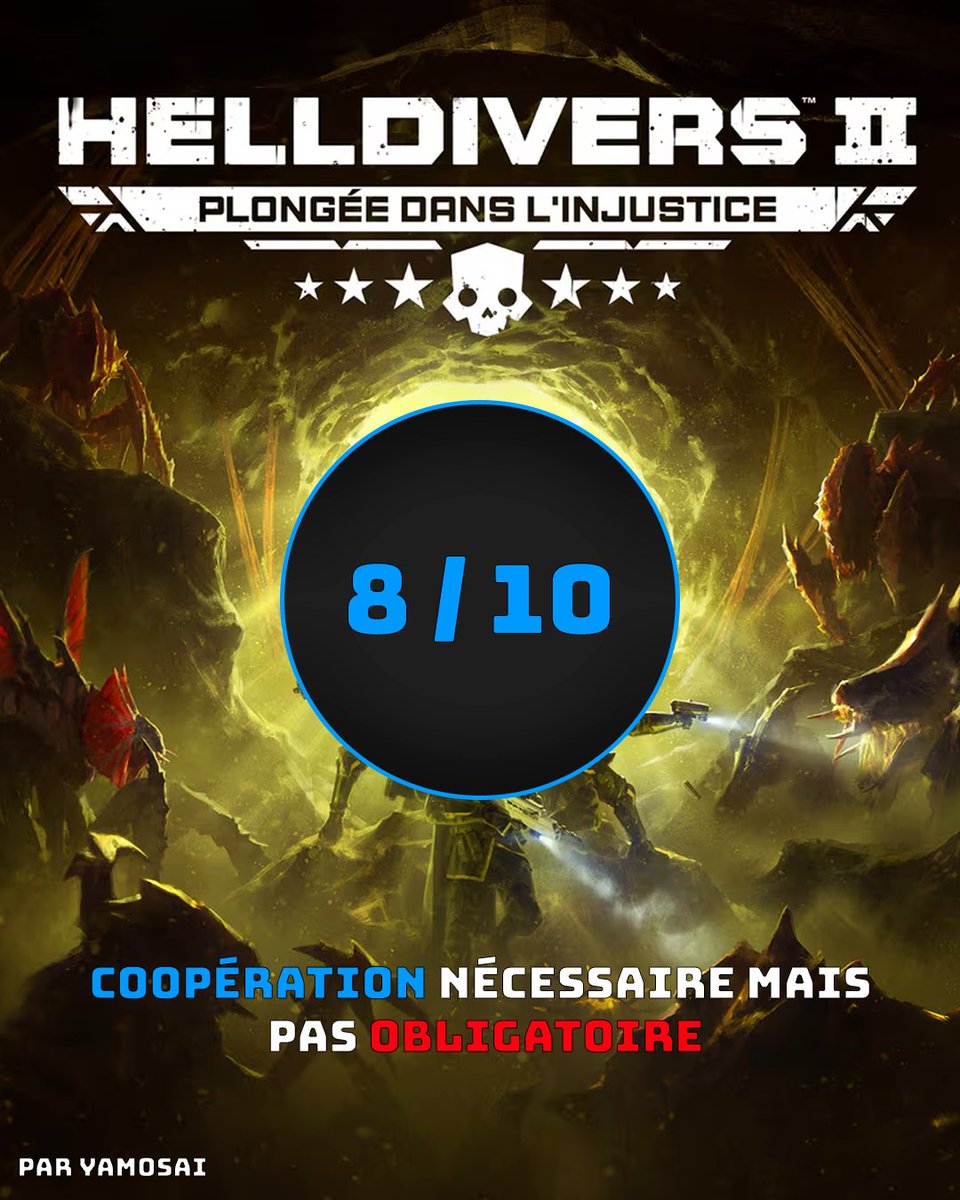 StoryGame_off's tweet photo. Bonne année🥳 et pour fêter ça : 

🔫helldiver 2   

Helldiver 2 un shooter  tactique obligatoirement  en  multijoueur ?   

Voici une review pour la démocratie contrôler :

#Review #Helldivers2 https://t.co/AcgXmTpudm