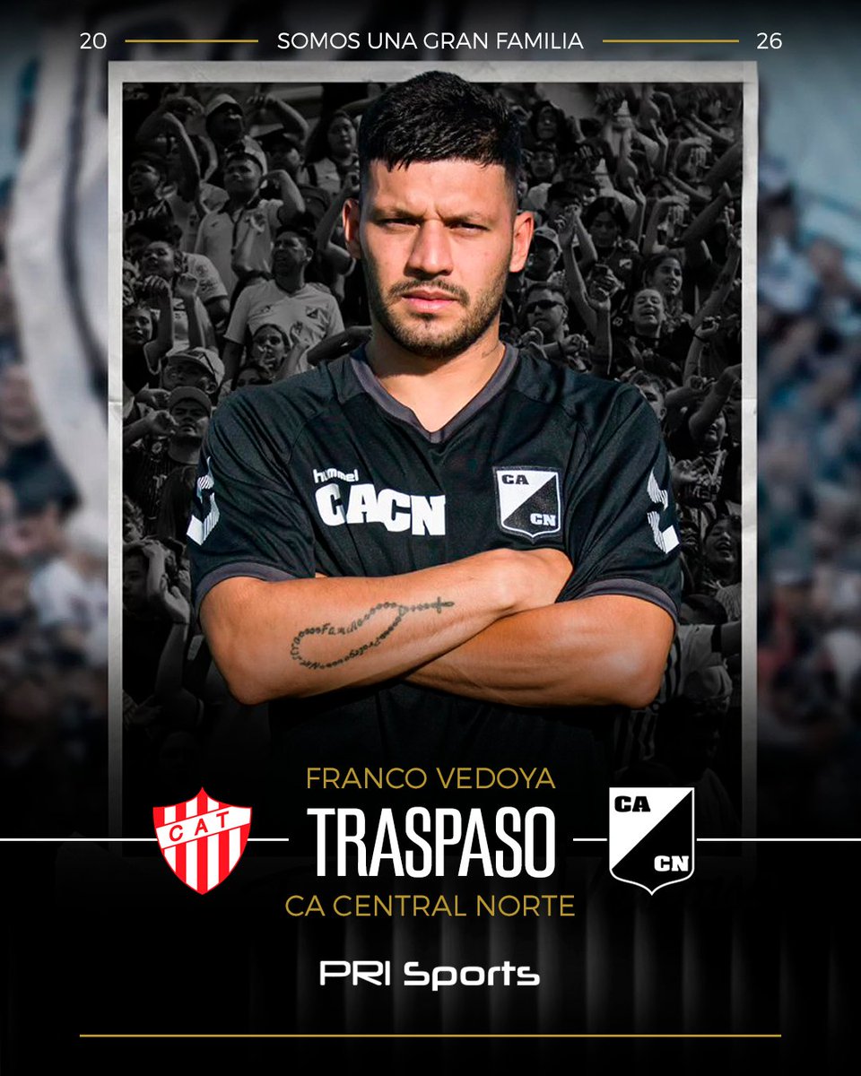 prisports_'s tweet photo. ᴏғɪᴄɪᴀʟ 
Anunciamos a @FrancoVedoya cómo Nuevo Jugador de @CACNoficial ⚫⚪

¡Te Deseamos lo Mejor Fran, a Romperla! 🙌🏻

#PRIsports #GestionDeportiva https://t.co/JvtmZXSk1l