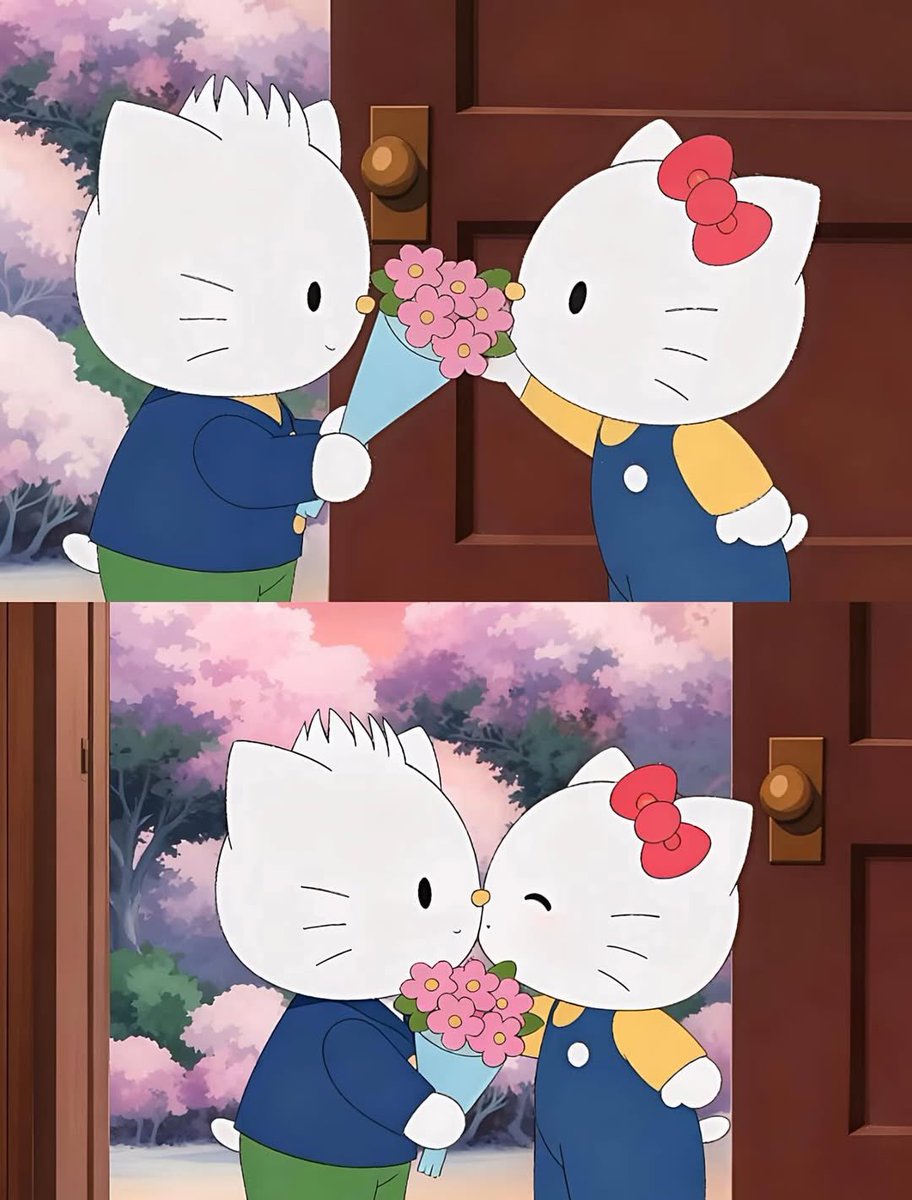 sanriodailys's tweet image. us? 🥺❤️