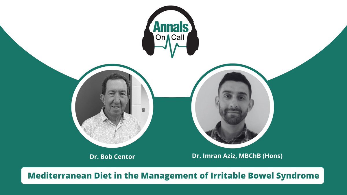 AnnalsofIM's tweet photo. In a new episode of Annals On Call, Dr. Robert Centor @medrants discusses dietary interventions for patients with #IrritableBowelSyndrome with Dr. Imran Aziz. Listen now: https://t.co/ROg3nWOvCFย
#UncleBob #Gastroenterology https://t.co/Jc2G1eVpdk