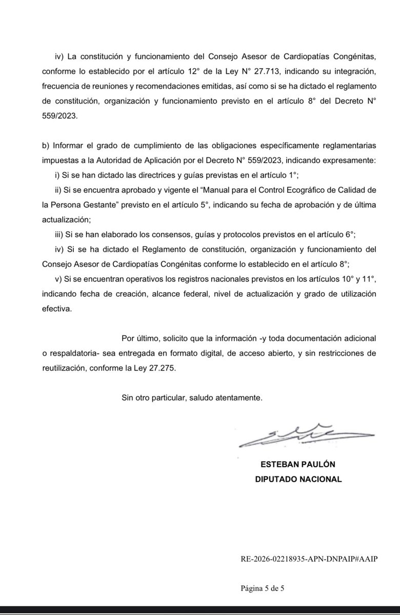 CARDIOPATÍAS CONGÉNITAS: AFLOJEN CON LA CRUELDAD

Frente al desmantelamiento del Programa Nacional de Cardiopatías Congénitas presentamos un pedido de Acceso a la información pública a fin de recabar datos sobre esta medida cruel e insólita.
Vamos a defender la Salud pediatrica