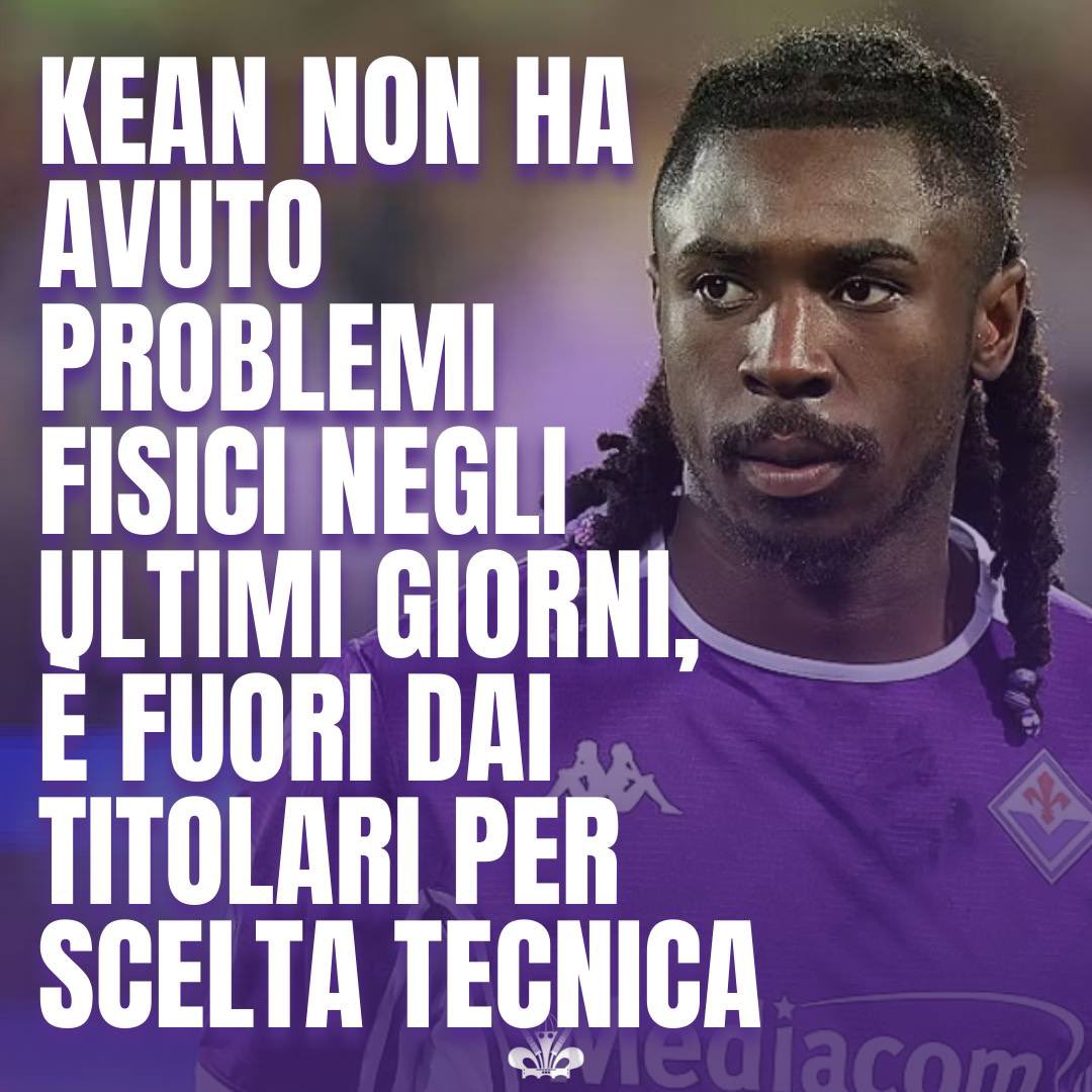 PassioneFiorent's tweet image. #Kean in panchina nella #Fiorentina contro la #Lazio 🟣