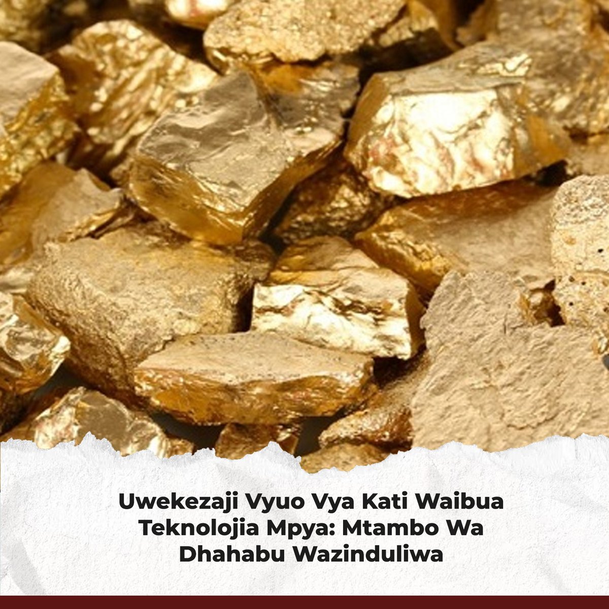 MATUNDA ya uwekezaji wa Serikali ya Awamu ya Sita katika kuimarisha elimu ya ufundi na vyuo vya kati yameanza kuonekana dhahiri, baada ya Shirika la Kuhudumia Viwanda Vidogo (SIDO) mkoani Mbeya kuzindua mtambo wa kisasa wa kusafisha dhahabu uliotengenezwa na wataalamu wa ndani.