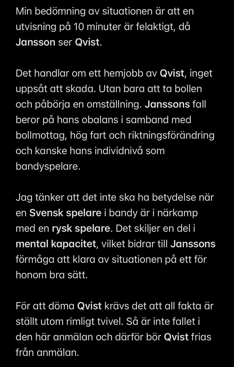 Sirius har redan skickat in sitt svar. 
Kan ingenting annat än att Fria ✅ #svbandy