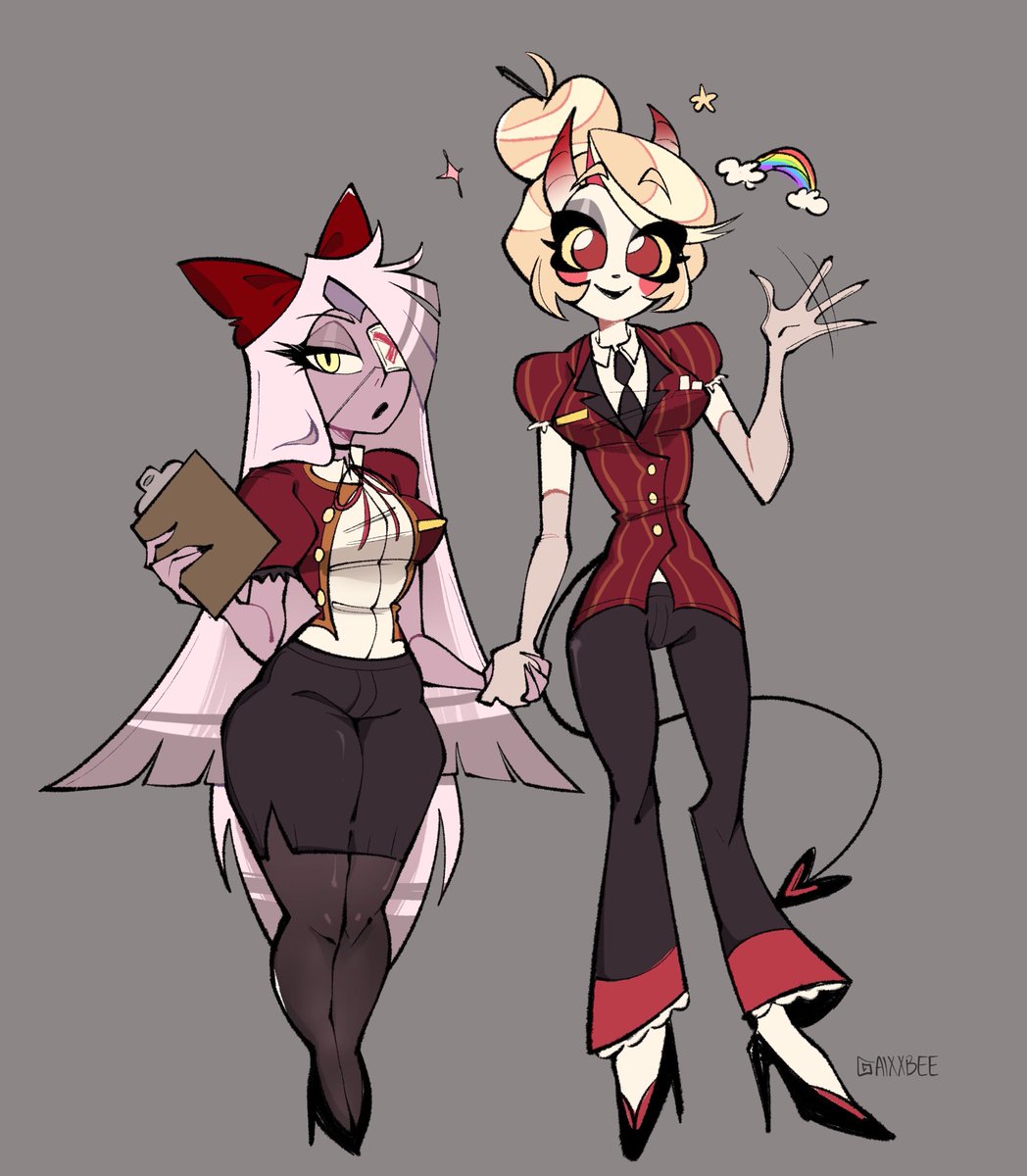 alxxbee_'s tweet image. redesigns for fun #HazbinHotel