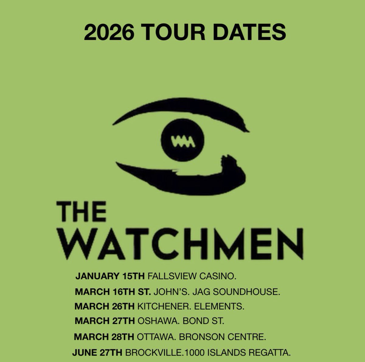 Watchmenmusic's tweet photo. Tickets available at Ticketmaster and going quick. https://t.co/X1RpVjfrQT https://t.co/rpwpf4eWrr