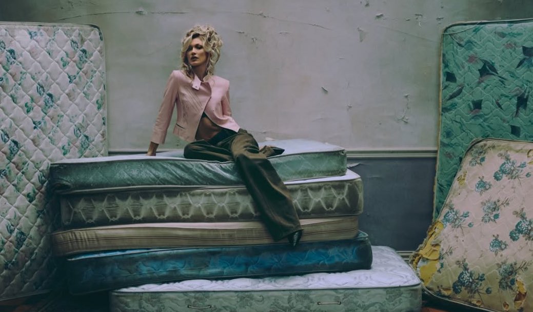 saintdemie's tweet image. bella hadid by gabriel moses for miss sixty 💒