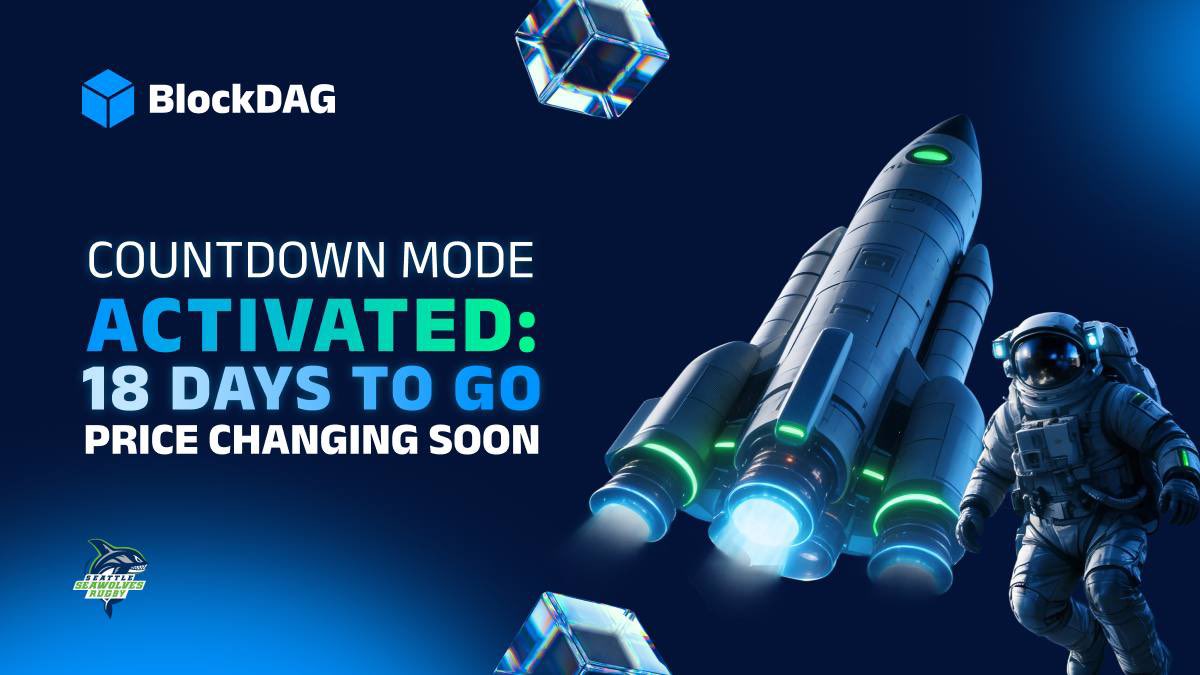 🚀 Countdown Mode ACTIVATED: 18 DAYS TO GO — Price Change Incoming 🚀

🚨 COUNTDOWN MODE ACTIVATED 🚨
⏳ 18 DAYS TO GO and BlockDAG is in its most decisive phase yet 💥

Stage 5 FLASHBACK is LIVE at $0.003 💎 — and yes, a price increase is coming 📈

🗓  Jan 26: Presale ends
🗓
