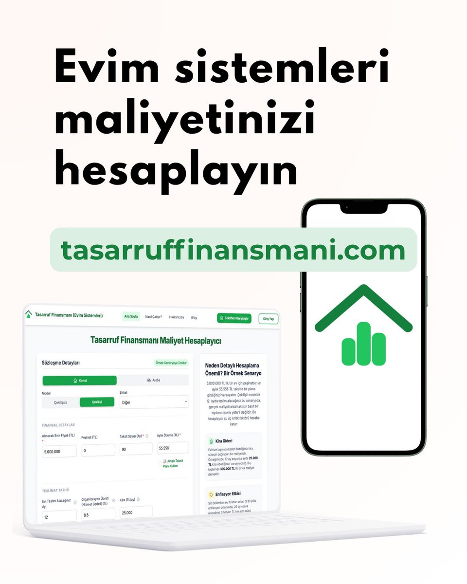 Tasarruf Finansmanı - Evim Sistemleri (@evim_sistemleri) / Posts / X