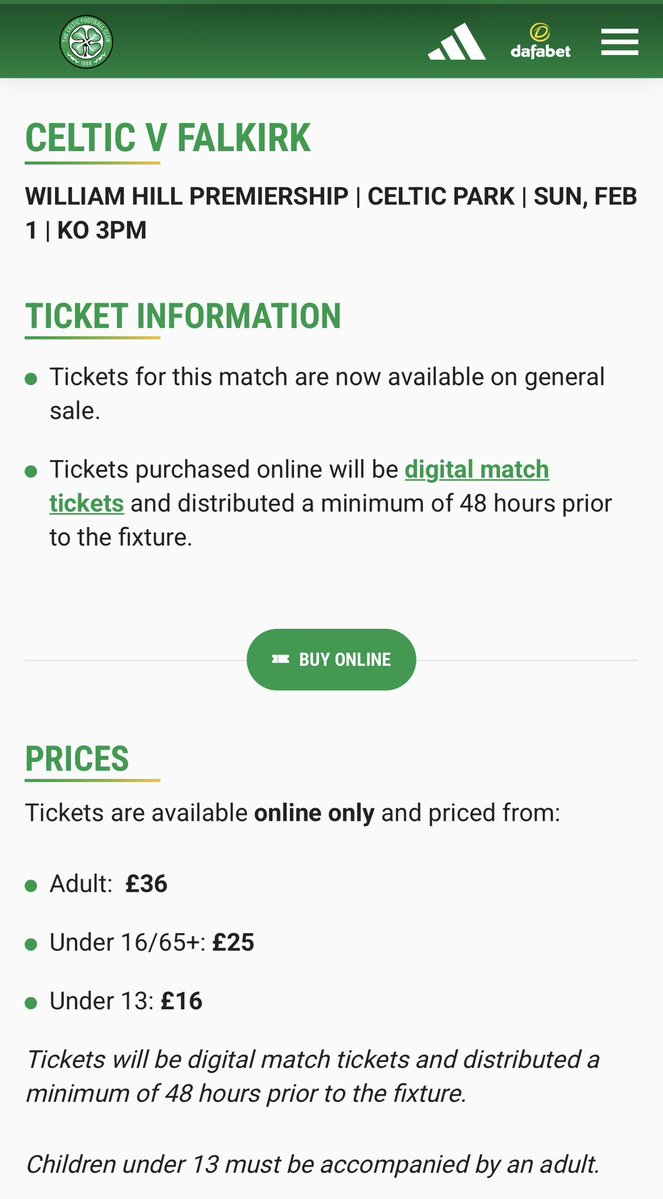 Ciaran_McB's tweet image. Falkirk v Celtic - £25
Celtic v Falkirk - £36

Well done @FalkirkFC and hopefully all other clubs are able to follow the trend, including @CelticFC.

Stop pricing fans out the game. £25 price cap now.