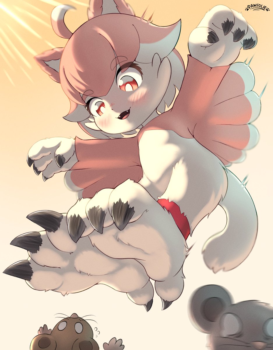 Looks like a pair of unlucky mice have been spotted by the local cat-bird gal.

Decided to start the year by presenting my first OC: Mimi!
Currently also drawing a character sheet for her that's halfway done.

Hope you guys like her!