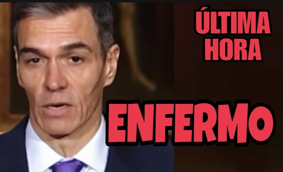 Está todo X especulando sobre si Pedro Sánchez está enfermo ya que su aspecto es cada vez más cadavérico y cubista.

Y desde luego que sí.
Es un enfermo de la mentira.
Hoy ha quedado al nivel del fango al filtrar Ábalos el WhatsApp en que le llama amigo cuando hace apenas unas