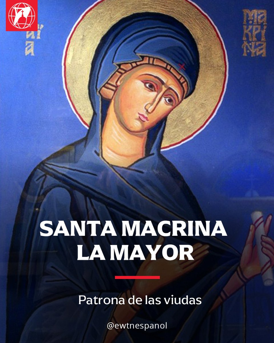 EWTNespanol's tweet photo. 14 DE ENERO| Santa Macrina la Mayor, madre de santos como Basilio y Gregorio de Nisa, educó a sus hijos en la fe y la virtud. Su vida de oración y ejemplo cristiano fortaleció a toda su familia, dejando un legado espiritual que marcó la historia del cristianismo oriental. https://t.co/K31QVxgZJ2