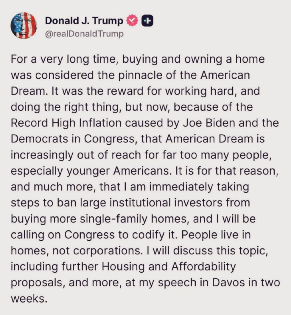 Trump is single handedly destroying the globalist dream of us
 “owning nothing and being happy…”
All while we are stuck with the Davos love child, Keir Starmer.

Trump supports his citizens, Starmer literally hates us.