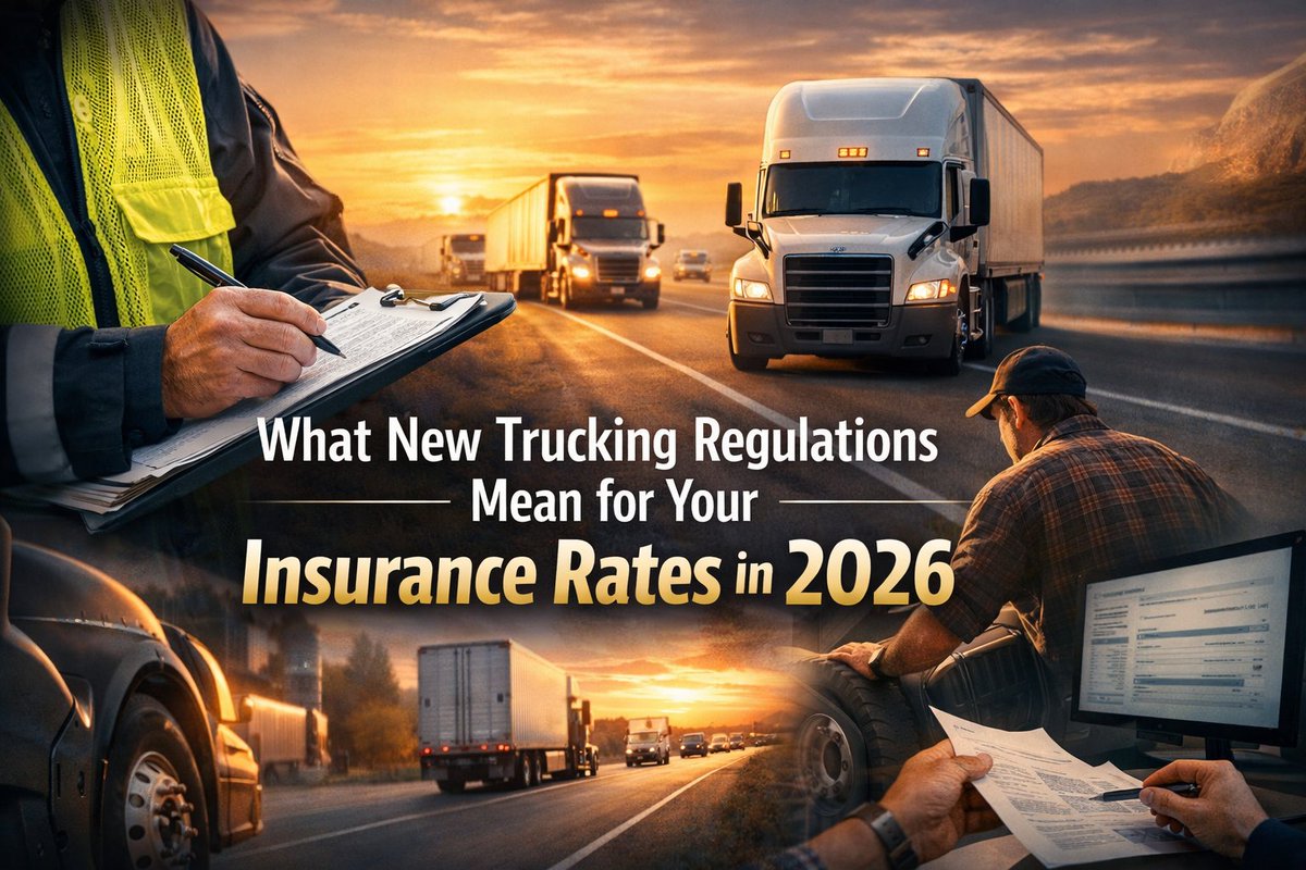 JEBInsurance's tweet photo. New trucking regulations are reshaping insurance rates in 2026 🚛

Compliance, inspections, and safety records now matter more than ever for owner-operators.

Here’s what you need to know 👇
https://t.co/THRAhkIxEB

#Trucking #OwnerOperator #TruckInsurance #DOTCompliance https://t.co/FWzuWDkCMi