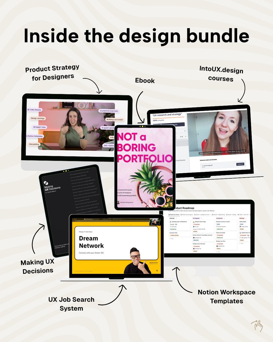 What’s inside the Design Bundle?
6 resources from practicing product designers that works together as a system.

Available until January 16, 2026, 11:59PM PST
Secure lifetime access for $299 bundle.femke.design/?utm_source=fe…