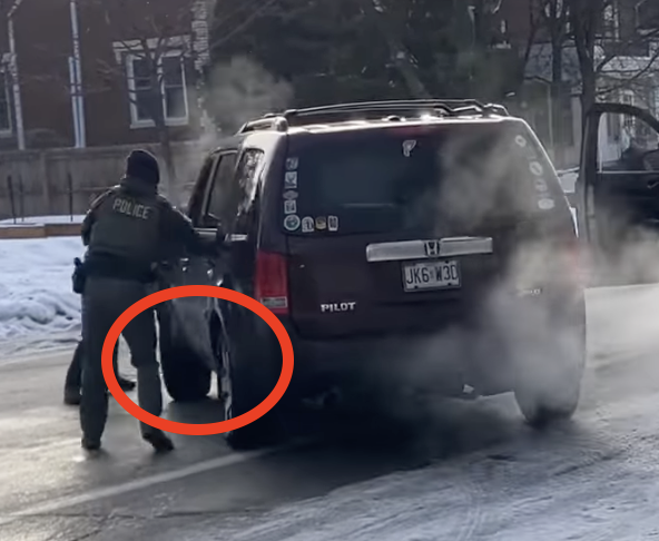 This is a demonstrable lie, which we know thanks to the bravery of the protesters who filmed the whole thing.

The wheels turned away.

ICE shot her in the face multiple times, in broad daylight, anyway.